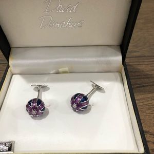 David Donahue sterling silver cuff links